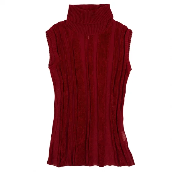 ean Paul GAULTIER PARIS Roll-neck Sleeveless Knit Top K-124049_002