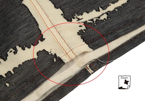 ジャンポールゴルチエJean Paul GAULTIER PARIS オパール加工ベルテッドデザインスカート ベージュ黒40 K-124051_009