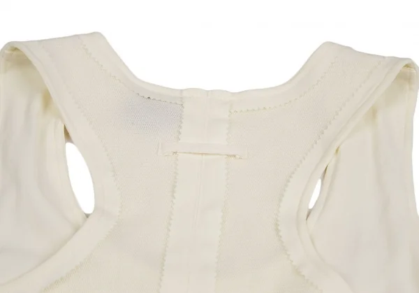 ジャンポールゴルチエ ファムJean Paul GAULTIER FEMME チュール切替ピンキングカットタンクトップ アイボリー40 K-124053_011