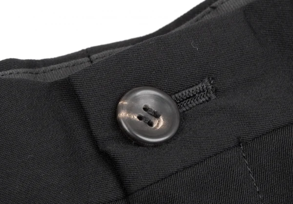 イッセイミヤケISSEY MIYAKE ウールギャバストレートパンツ 黒L K-124063_003