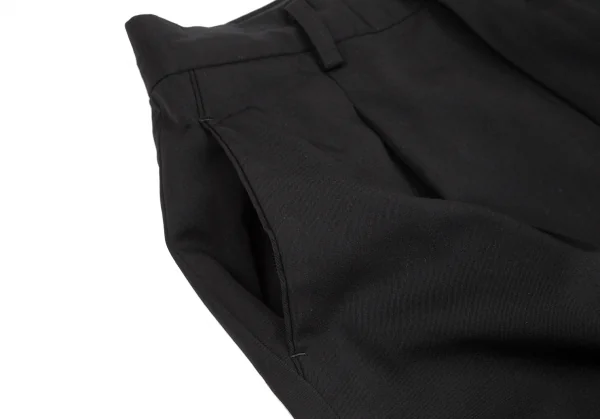 イッセイミヤケISSEY MIYAKE ウールギャバストレートパンツ 黒L K-124063_005