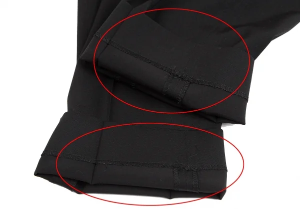 イッセイミヤケISSEY MIYAKE ウールギャバストレートパンツ 黒L K-124063_007