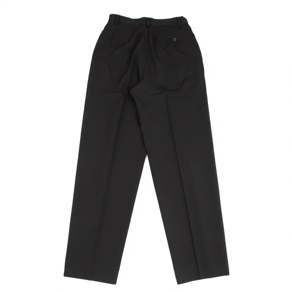 イッセイミヤケISSEY MIYAKE ウールギャバストレートパンツ 黒L K-124063_009