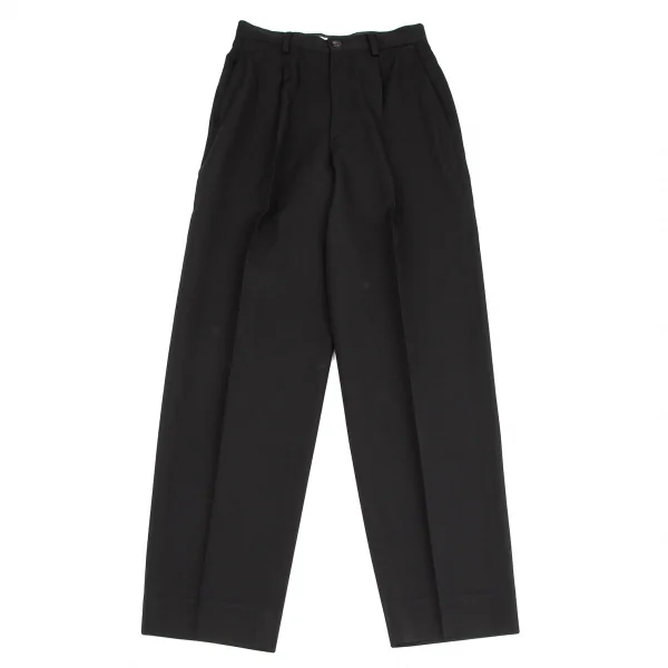 イッセイミヤケISSEY MIYAKE ウールギャバセットアップスーツ 黒M・L K-124064_011