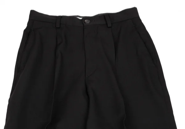 イッセイミヤケISSEY MIYAKE ウールギャバセットアップスーツ 黒M・L K-124064_012