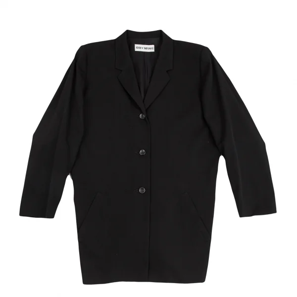 イッセイミヤケISSEY MIYAKE ウールギャバセットアップスーツ 黒M・L K-124064_002