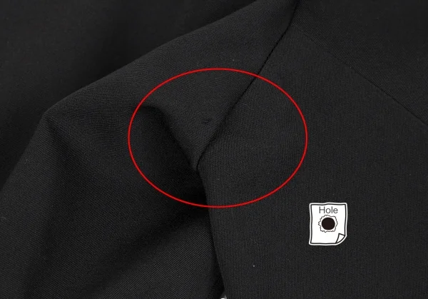 イッセイミヤケISSEY MIYAKE ウールギャバセットアップスーツ 黒M・L K-124064_009