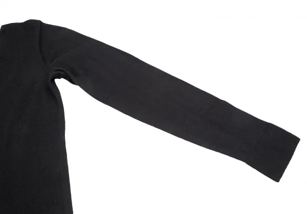 バレンシアガBALENCIAGA カシミヤVネックニットセーター 黒38 K-124084_007