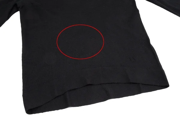 バレンシアガBALENCIAGA カシミヤVネックニットセーター 黒38 K-124084_009