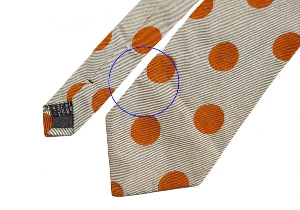 ジャンニヴェルサーチGIANNI VERSACE ドットジャガードシルクタイ シャンパンゴールド K-124138_003