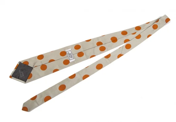 ジャンニヴェルサーチGIANNI VERSACE ドットジャガードシルクタイ シャンパンゴールド K-124138_005