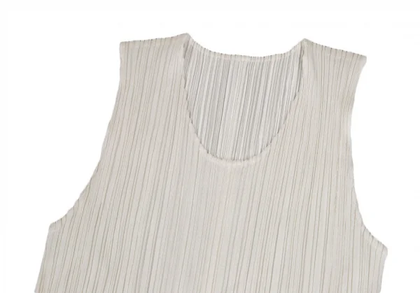 プリーツプリーズPLEATS PLEASE プリーツノースリーブマキシワンピース オフ2 K-124145_003