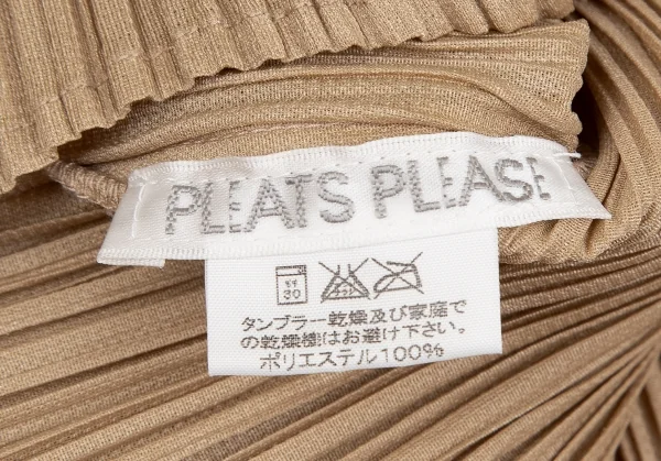 プリーツプリーズPLEATS PLEASE プリーツノースリーブマキシワンピース モカ3 K-124146_011