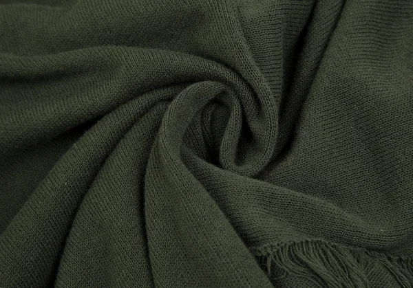 ワイズY's フリンジ切替ドルマンニットカーディガン 緑2 K-124166_012