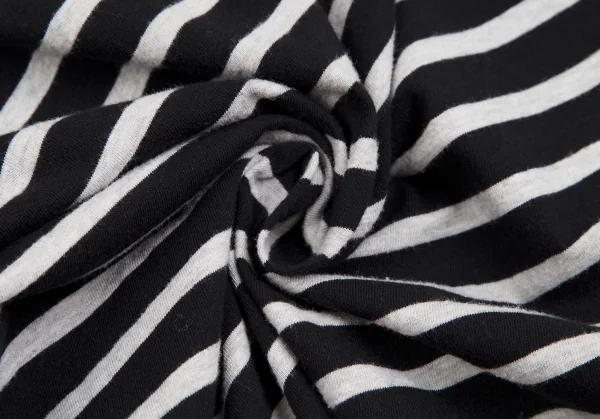 ポロラルフローレンPOLO RALPH LAUREN ワンポイント刺繍ボーダーVネックTシャツ 白黒XS K-124185_011