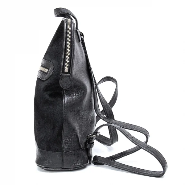 ジャンポールゴルチエJean Paul GAULTIER ハラコ切替レザーミニリュックサック 黒 K-124231_003