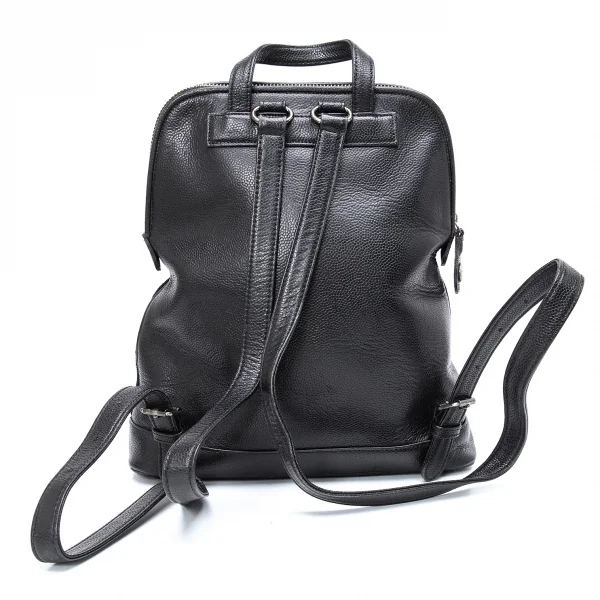 ジャンポールゴルチエJean Paul GAULTIER ハラコ切替レザーミニリュックサック 黒 K-124231_004