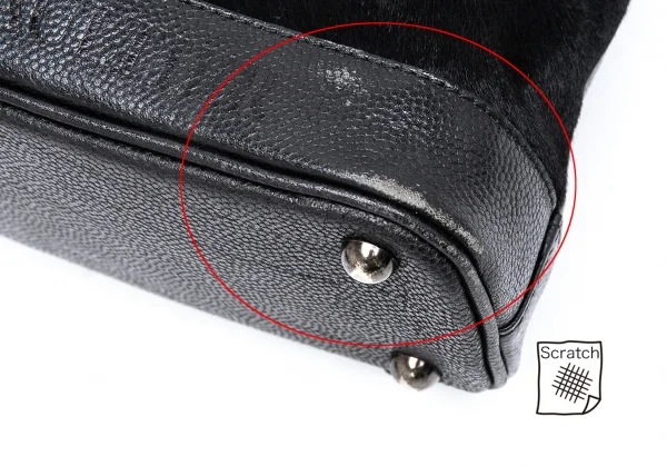 ジャンポールゴルチエJean Paul GAULTIER ハラコ切替レザーミニリュックサック 黒 K-124231_007