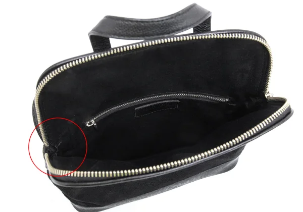 ジャンポールゴルチエJean Paul GAULTIER ハラコ切替レザーミニリュックサック 黒 K-124231_016