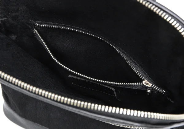 ジャンポールゴルチエJean Paul GAULTIER ハラコ切替レザーミニリュックサック 黒 K-124231_018