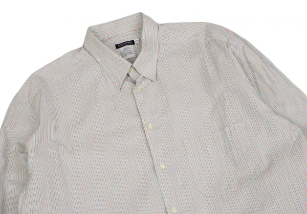 ジョルジオ アルマーニGIORGIO ARMANI ドビーストライプスナップダウンシャツ 水色他41 K-124306_002
