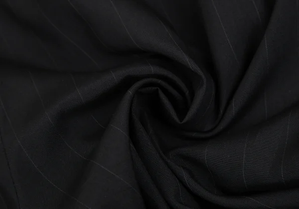 ジャンニヴェルサーチGIANNI VERSACE シルクピンストライプ3Bセットアップスーツ 黒48 K-124314_018