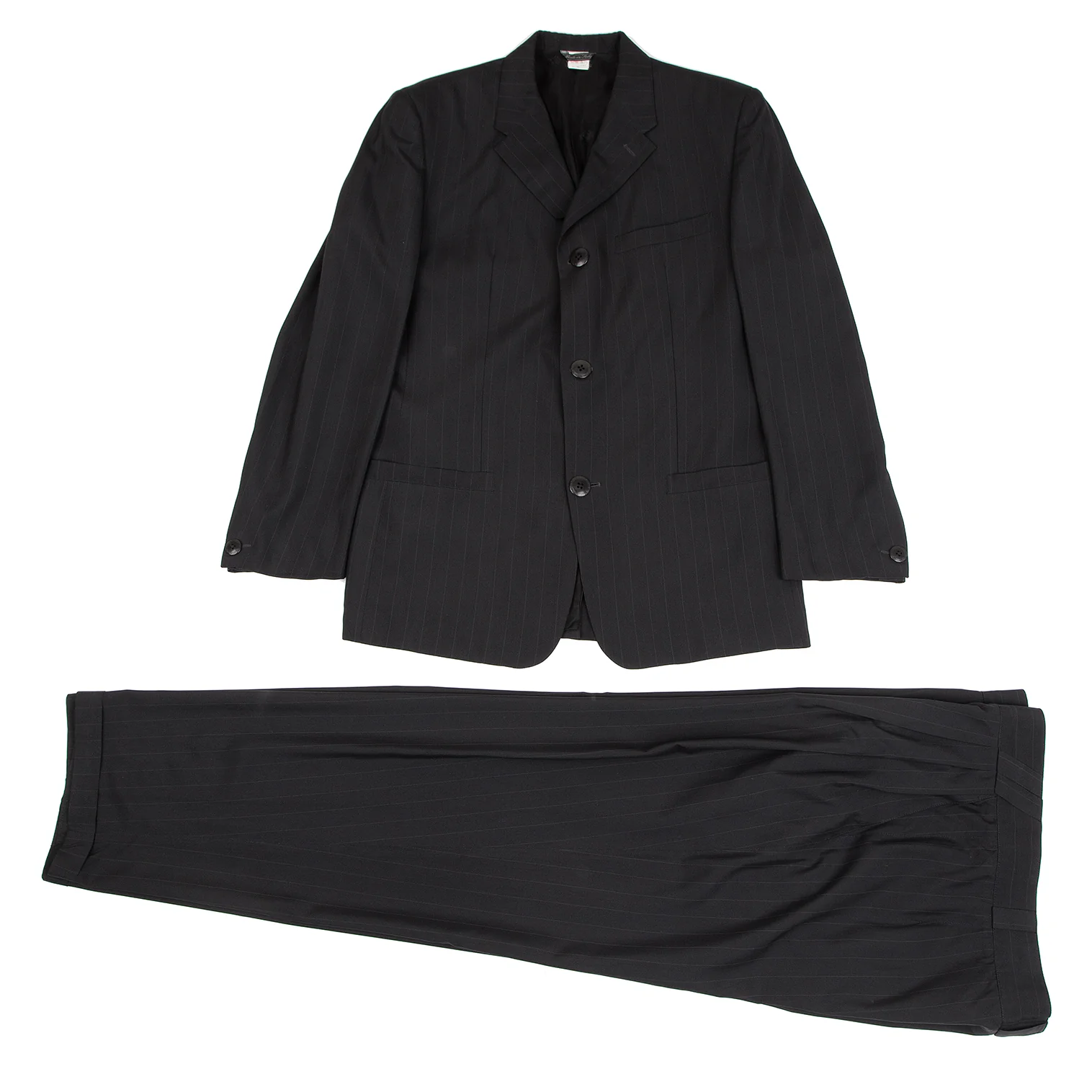 ジャンニヴェルサーチGIANNI VERSACE シルクピンストライプ3B