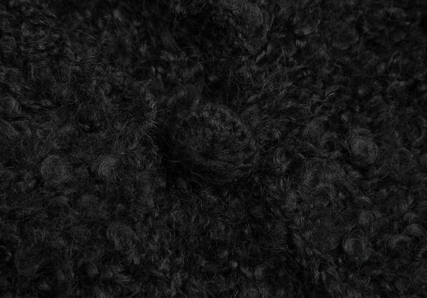 ユナイテッドアローズUNITED ARROWS モヘヤ編み変え１Bニットカーディガン 黒F K-124422_004