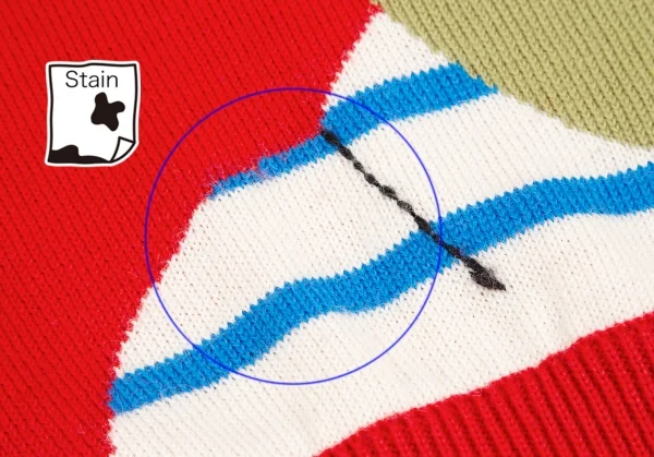 カンサイ インターナショナルKansai INTERNATIONAL 浮世絵デザインニットセーター 赤他M K-124441_010