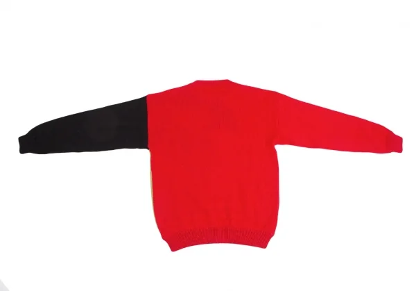 カンサイ インターナショナルKansai INTERNATIONAL 浮世絵デザインニットセーター 赤他M K-124441_012