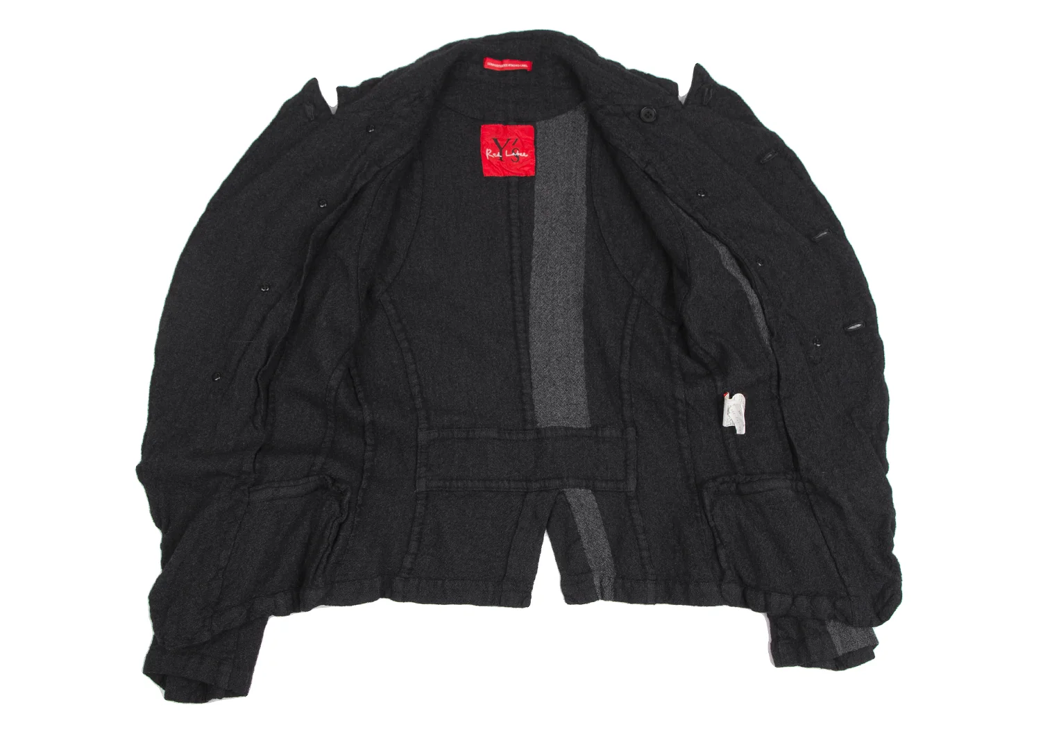 ワイズ レッドレーベルY's red Label ウール縮絨ラインダブル