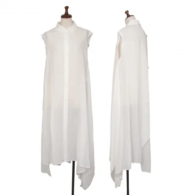 B Yohji Yamamoto Cut Inside Out Sleeveless Shirt Dress