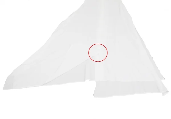 ビーヨウジヤマモトB Yohji Yamamoto 裁ち切りインサイドアウトノースリーブシャツワンピース 白3 K-124498_014