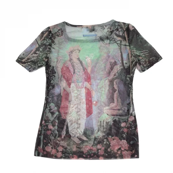 Jean-Paul GAULTIER FEMME Maria Printed Mesh T Shirt K-124504_009