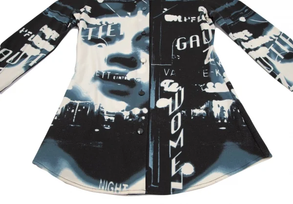 Jean Paul GAULTIER CLASSIQUE Face Printed Stretch Shirt K-124507_010