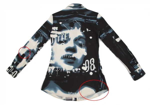 Jean Paul GAULTIER CLASSIQUE Face Printed Stretch Shirt K-124507_012
