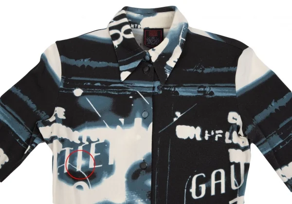 Jean Paul GAULTIER CLASSIQUE Face Printed Stretch Shirt K-124507_003