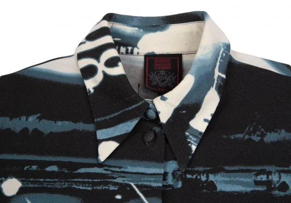 Jean Paul GAULTIER CLASSIQUE Face Printed Stretch Shirt K-124507_005