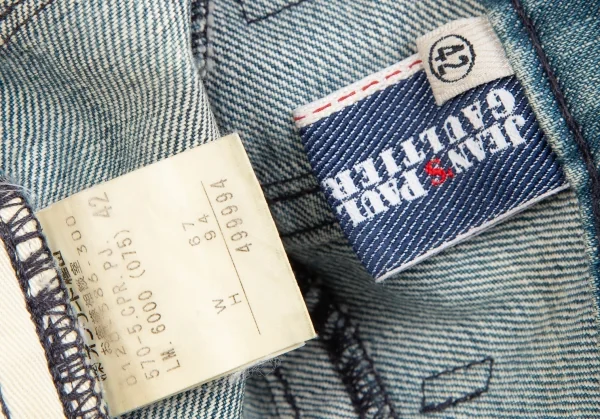 Jean's Paul GAULTIER Glitter Stitch Straight Jeans K-124516_018