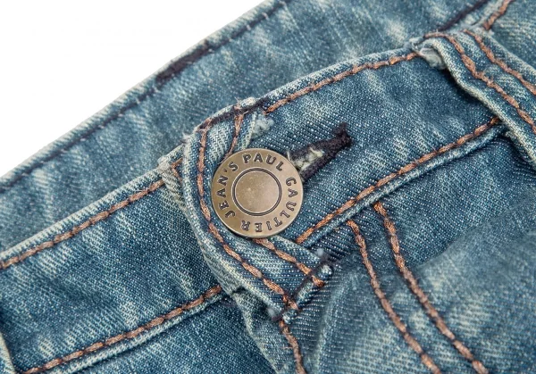 Jean's Paul GAULTIER Glitter Stitch Straight Jeans K-124516_003