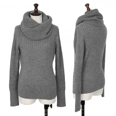 L'EQUIPE YOSHIE INABA Alpaca Turtleneck Rib Knit Sweater