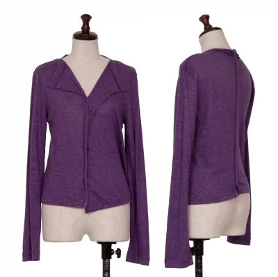 tricot COMME des GARCONS Linen Blended Switching Cardigan