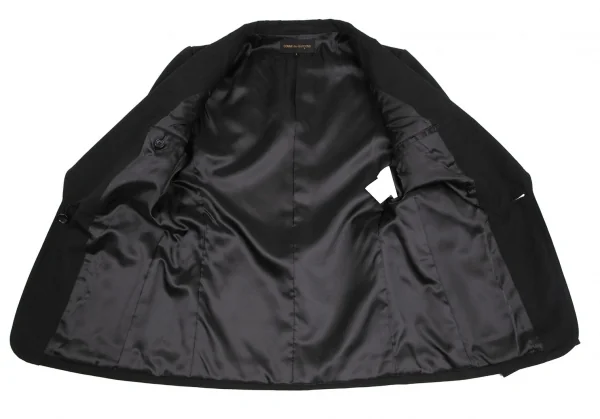 コムデギャルソンCOMME des GARCONS チェッカーデザイン1Bパッチポケットジャケット 黒S K-124556_014