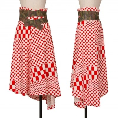 COMME des GARCONS Camouflage Tape Dot Checker Skirt