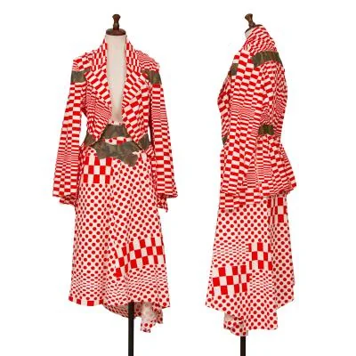 COMME des GARCONS Camouflage Tape Checker Jacket & Skirt
