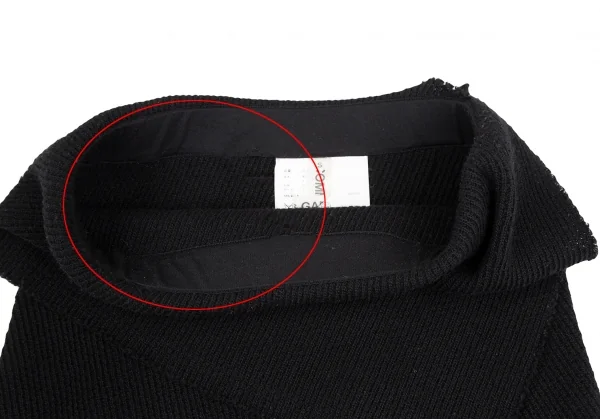 COMME des GARCONS See-through Switching Rib Knit Skirt K-124576_005
