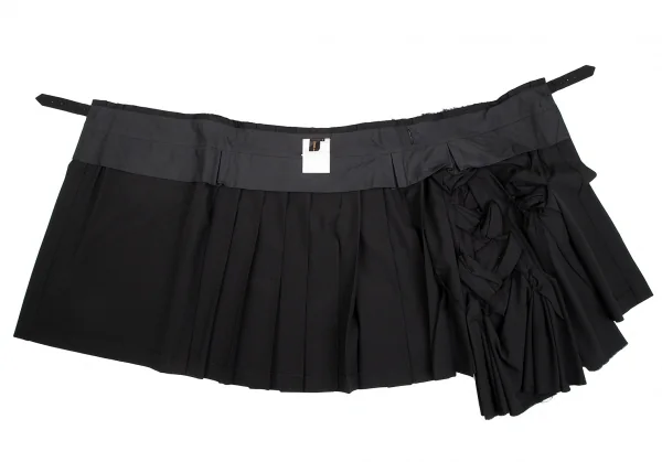 COMME des GARCONS Wool Woven Pleated Wrap Skirt K-124580_011