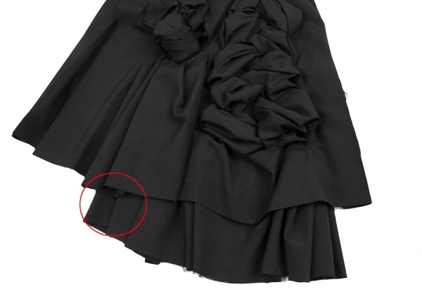COMME des GARCONS Wool Woven Pleated Wrap Skirt K-124580_006