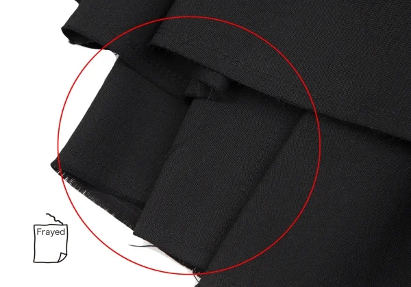 COMME des GARCONS Wool Woven Pleated Wrap Skirt K-124580_007