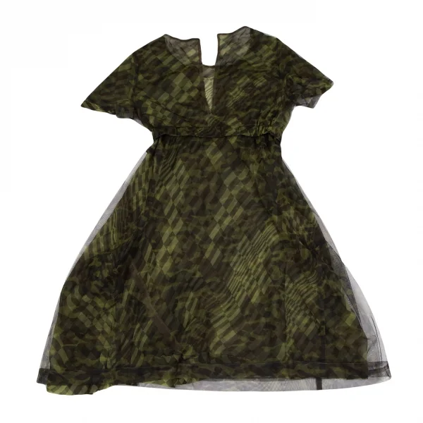 Unbranded Camo Checker Reversible Dress K-124583_012